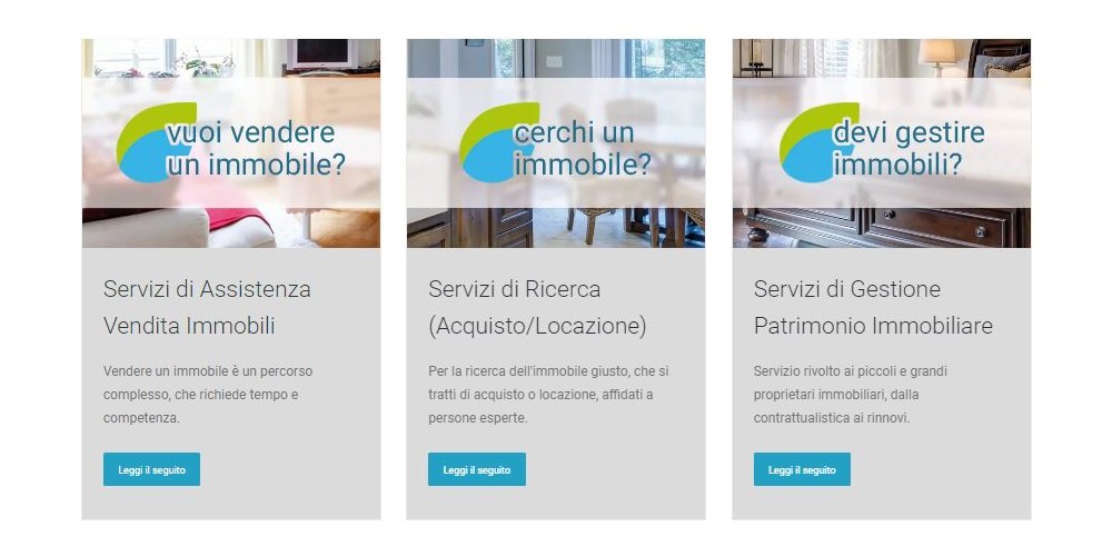 agente-immobiliare servizi pulsanti